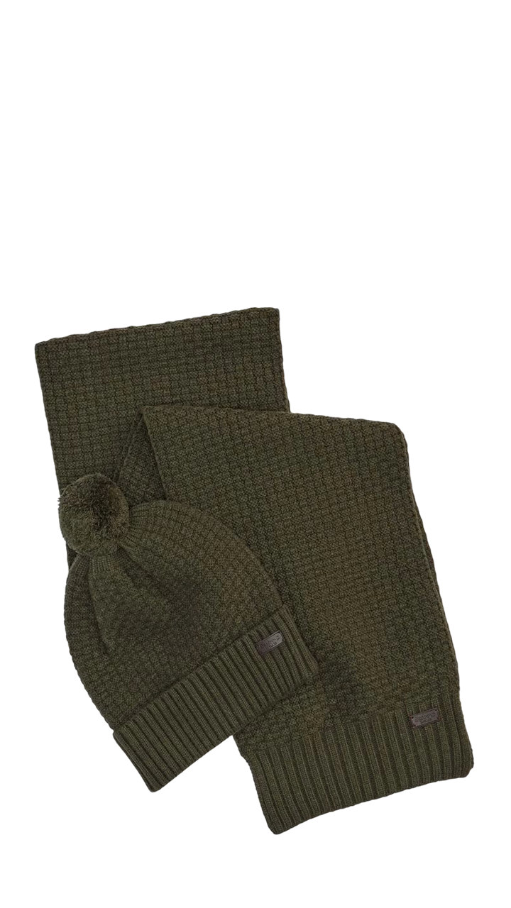 Barbour  Ramside Beanie And Scarf Gift Set