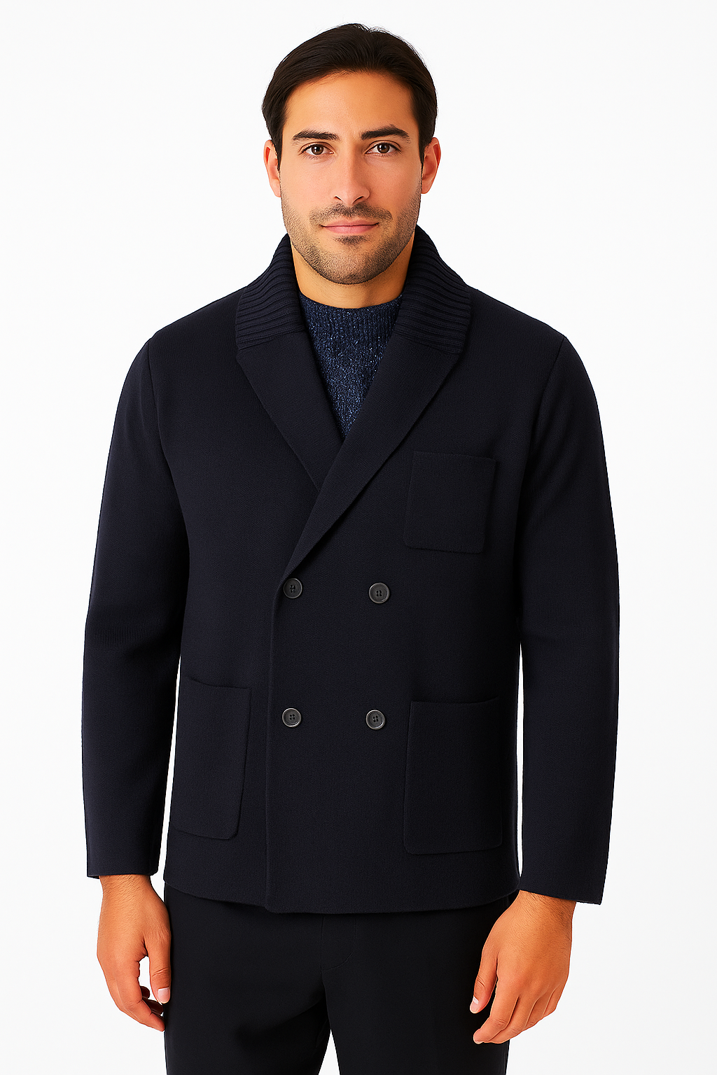 Tramapulia cardigan collo costina