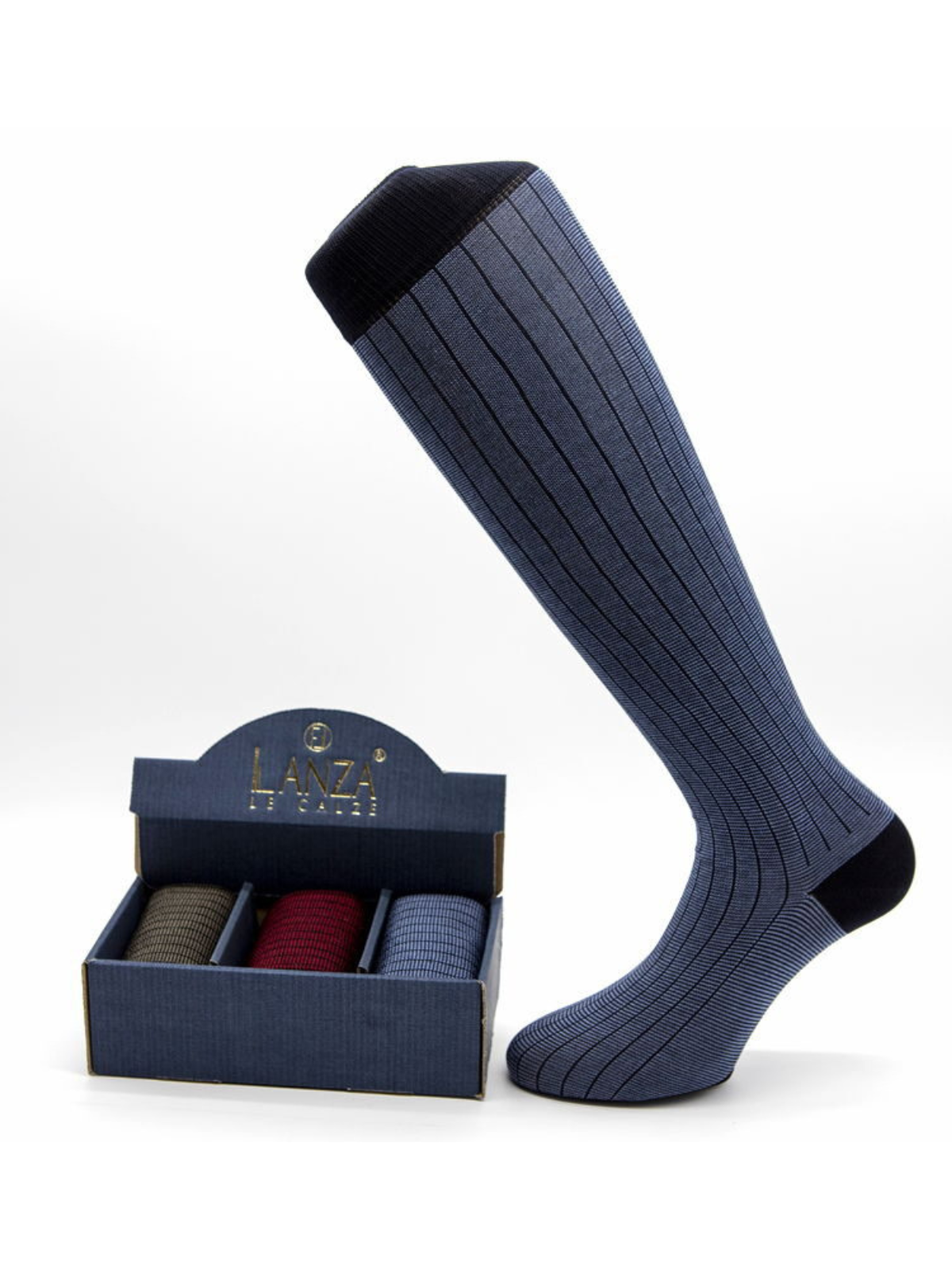 LANZA calze fantasia costine