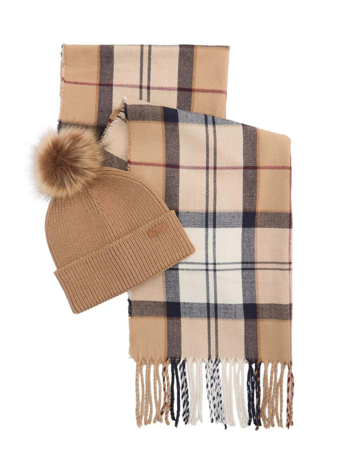 Barbour  gift set Dover beanie e hailes scarf