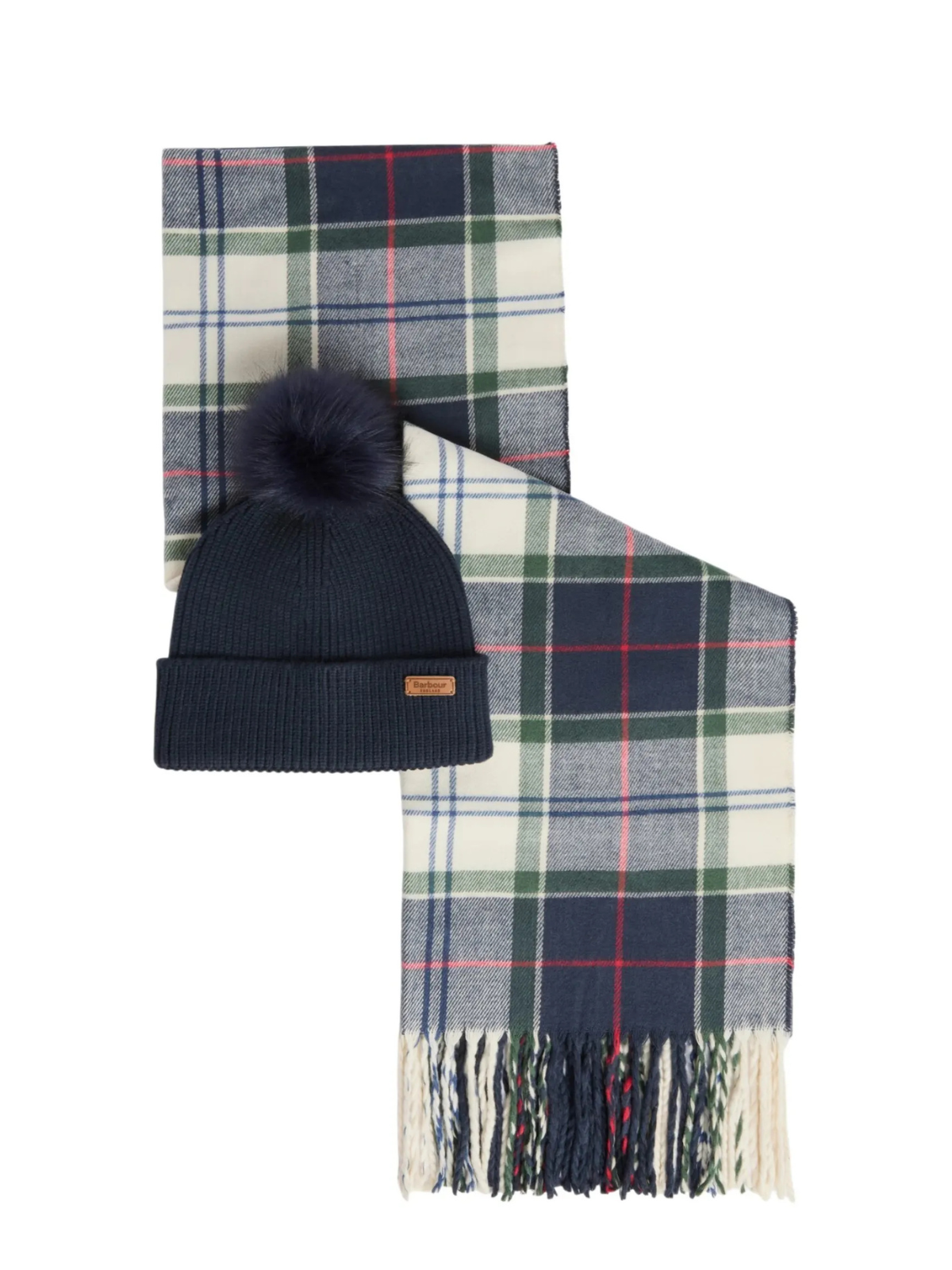Barbour  gift set Dover beanie e hailes scarf