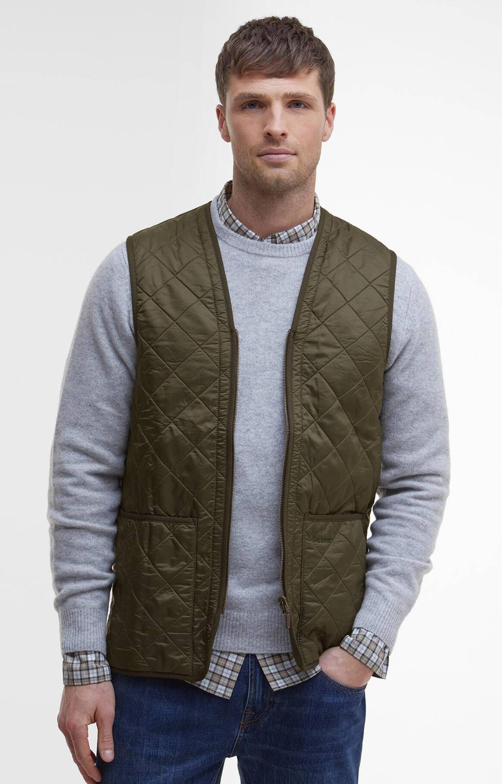 Barbour Gilet trapuntato/fodera con zip Polarquilt