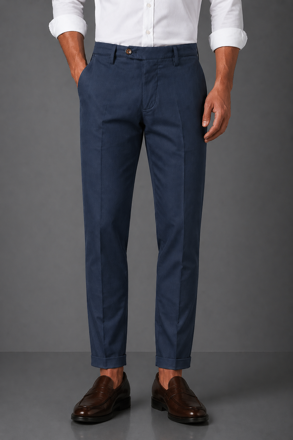 OUR FLAY Pantalone spigato colore su colore