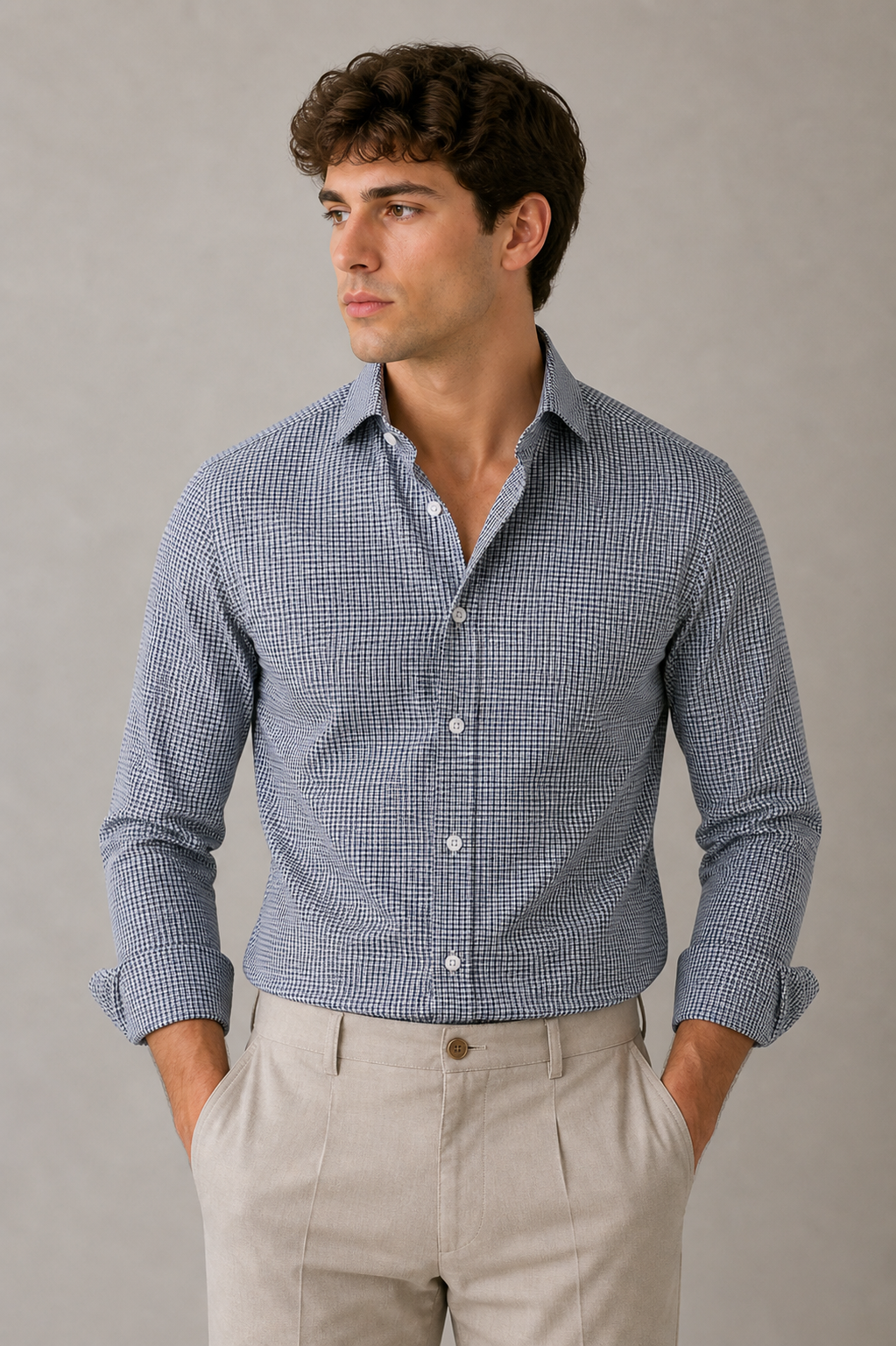 Giglio Milano Camicia Pied de poule