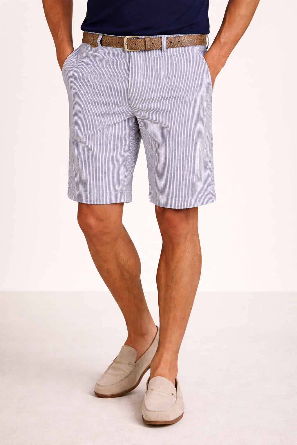 Homeward Roger Seersucker chino short