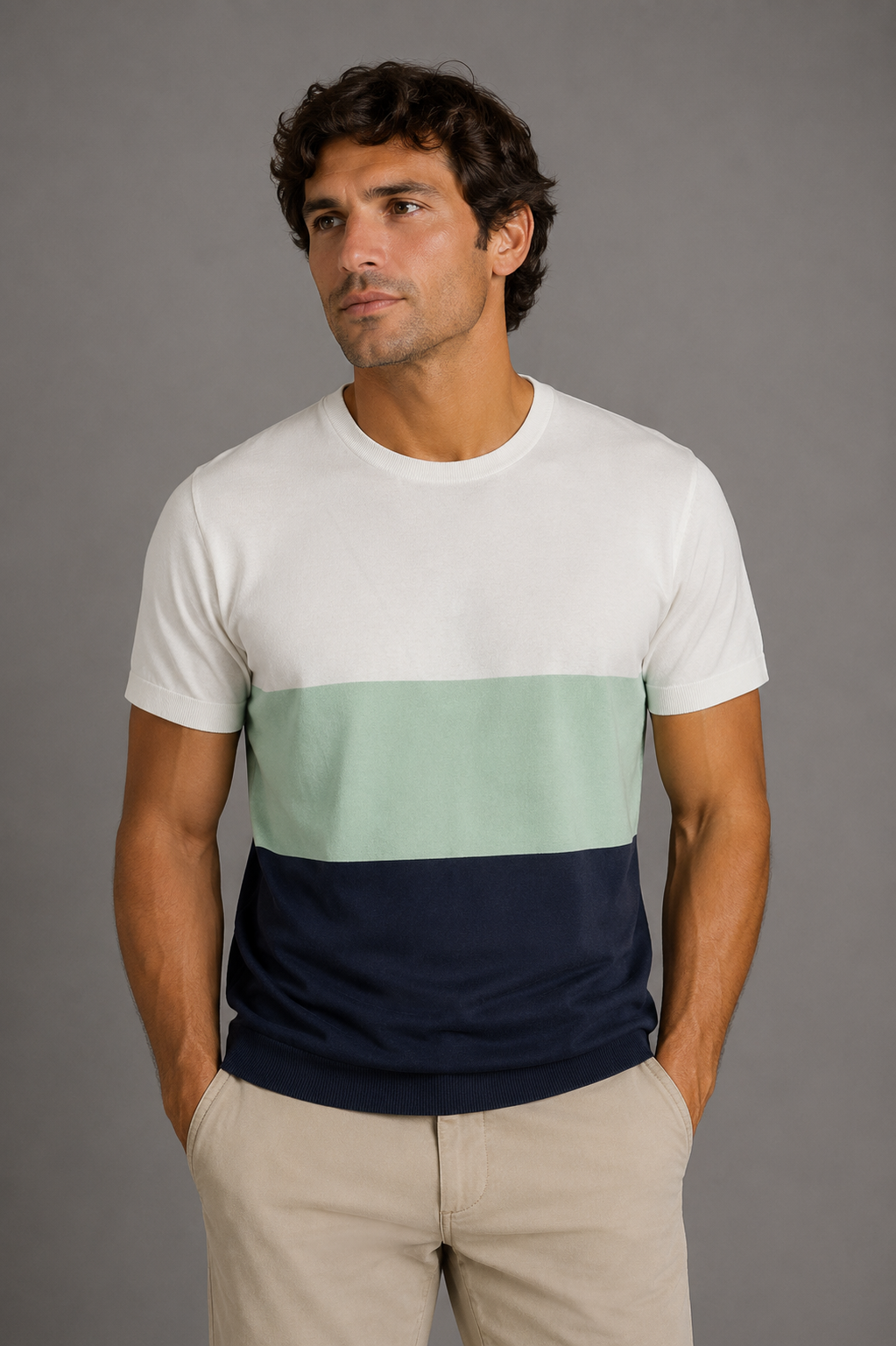 MQJ T-shirt tre colori