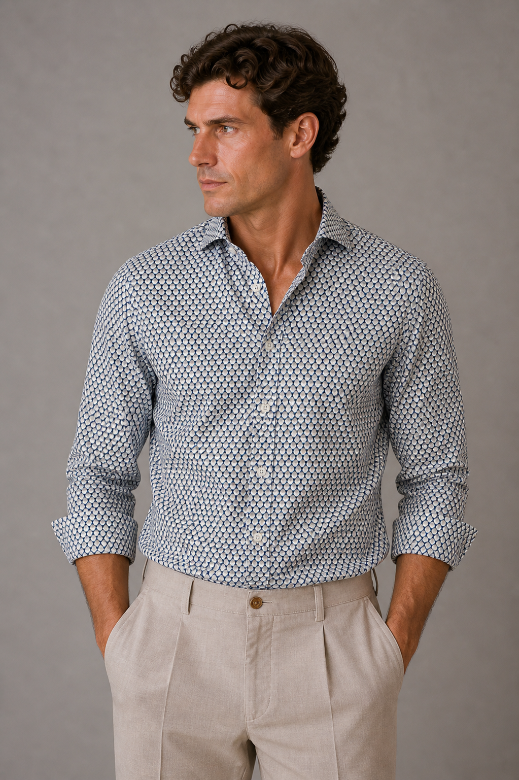 Giglio Milano Camicia Fantasia Goccia