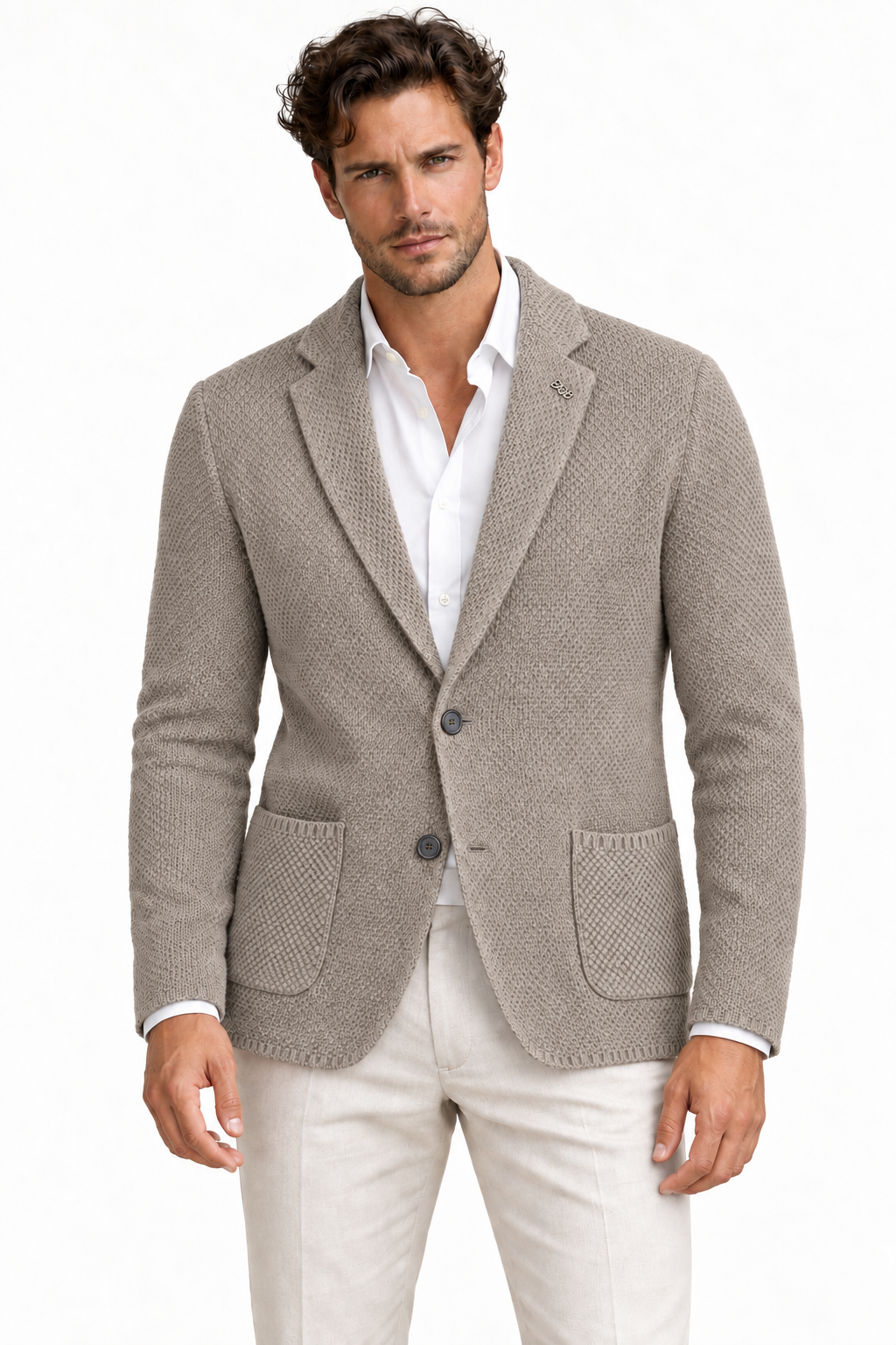 BOB Giacca  in maglia mono petto