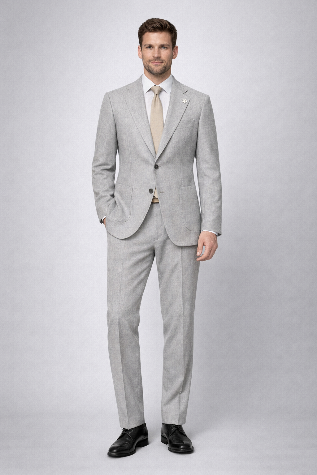 Giglio Milano abito melange  mono petto