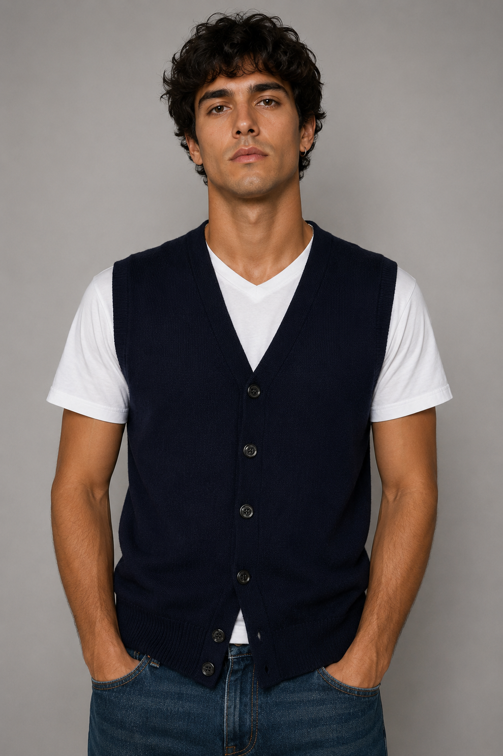 MASQ Cardigan senza maniche