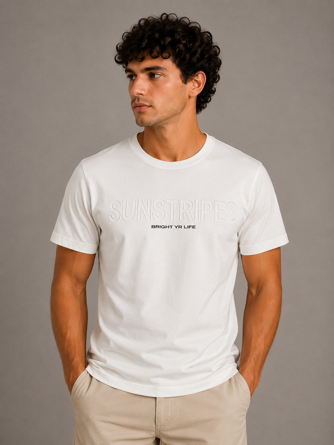 Sunstripes T-shirt  con logo