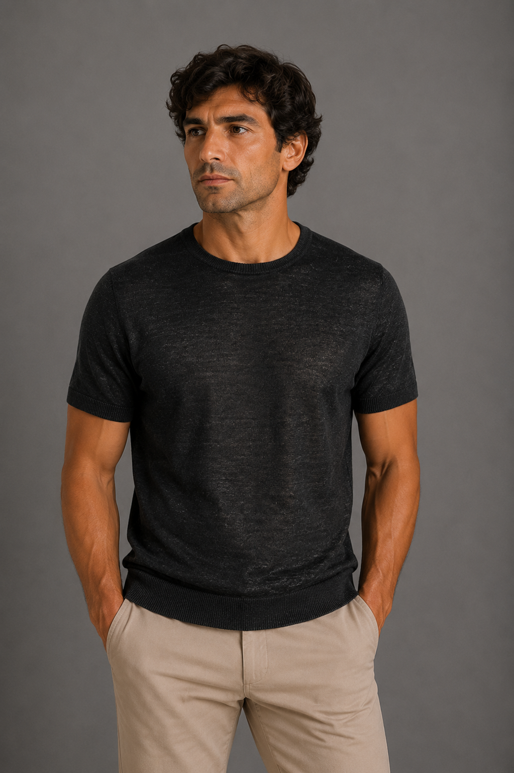 MASQ T-shirt in puro Lino