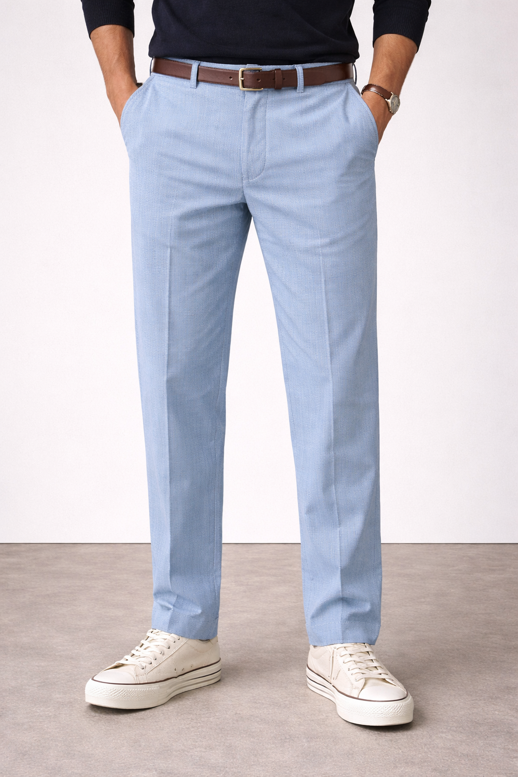 Telacruda  pantalone gessato