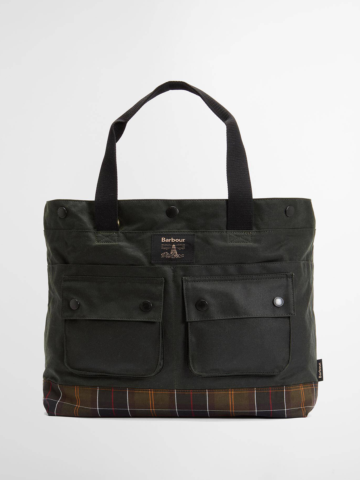 Barbour field wax tote bag