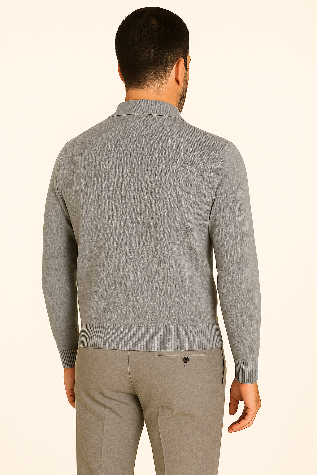 MASQ Cardigna con collo camicia