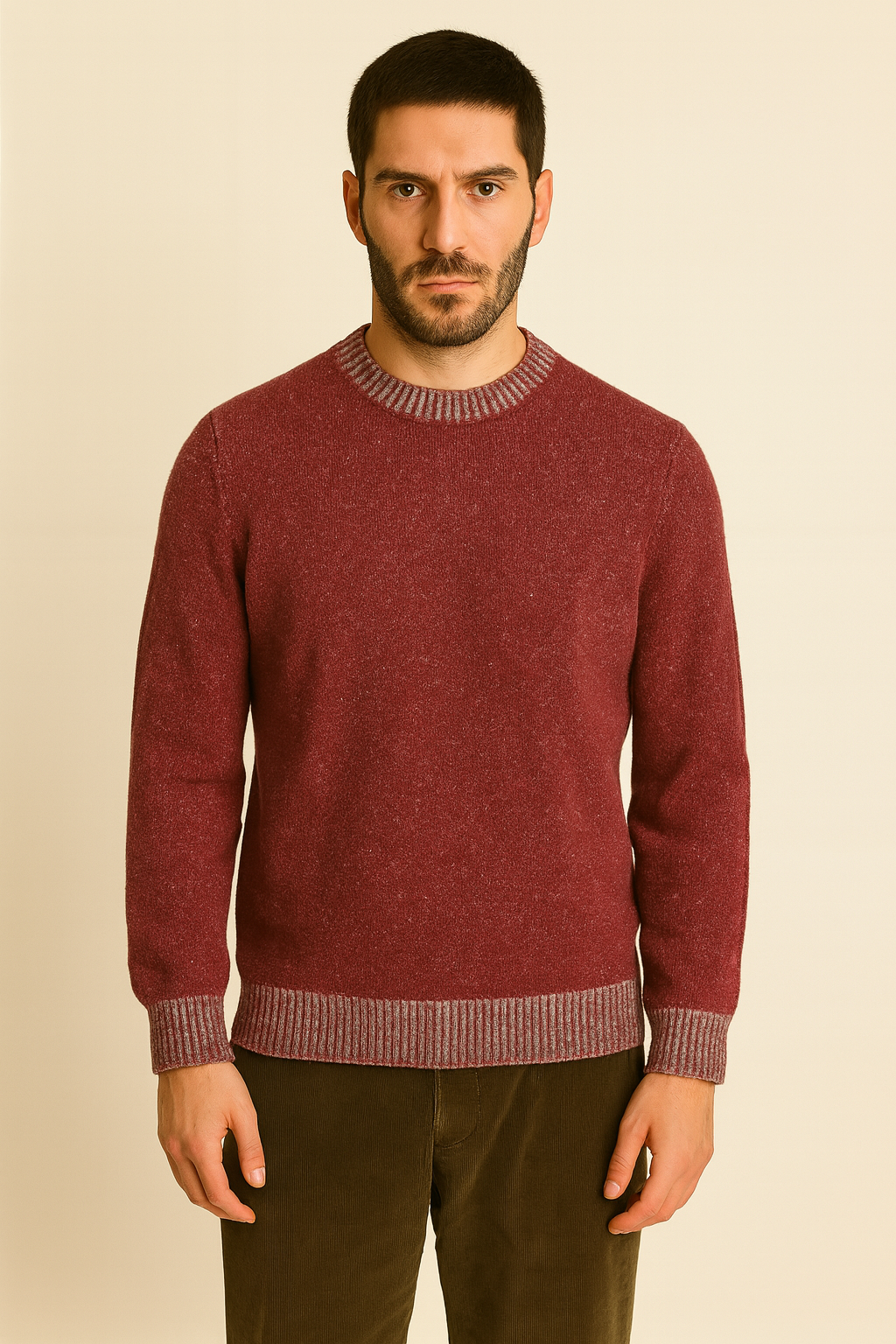 MASQ Maglione effetto tweed