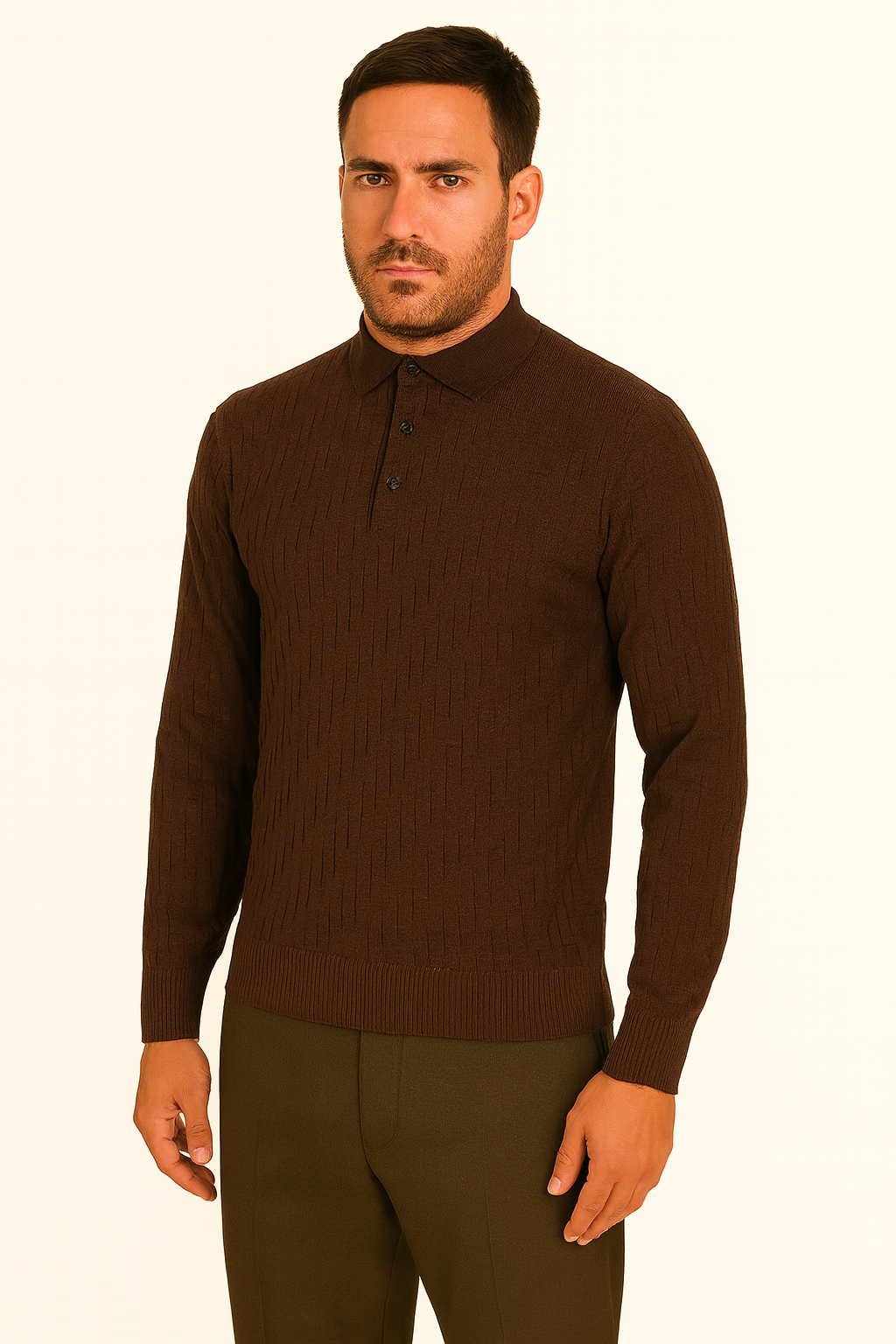 MASQ Polo con lavorazione a rilievo