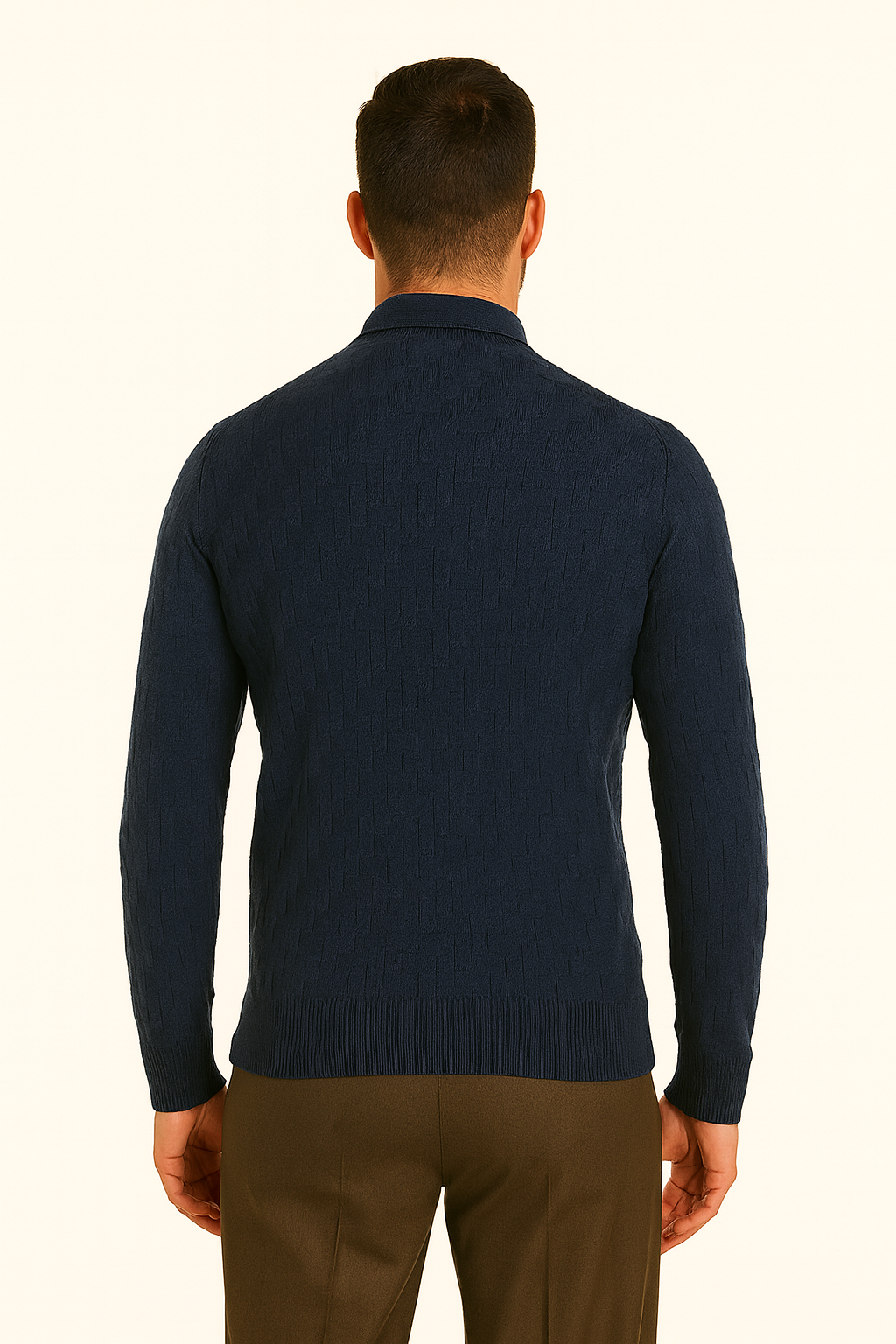 MASQ Polo con lavorazione a rilievo