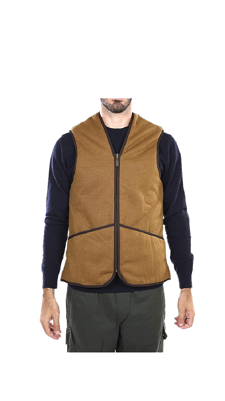 Barbour Gilet/fodera in pile caldo con cernierao