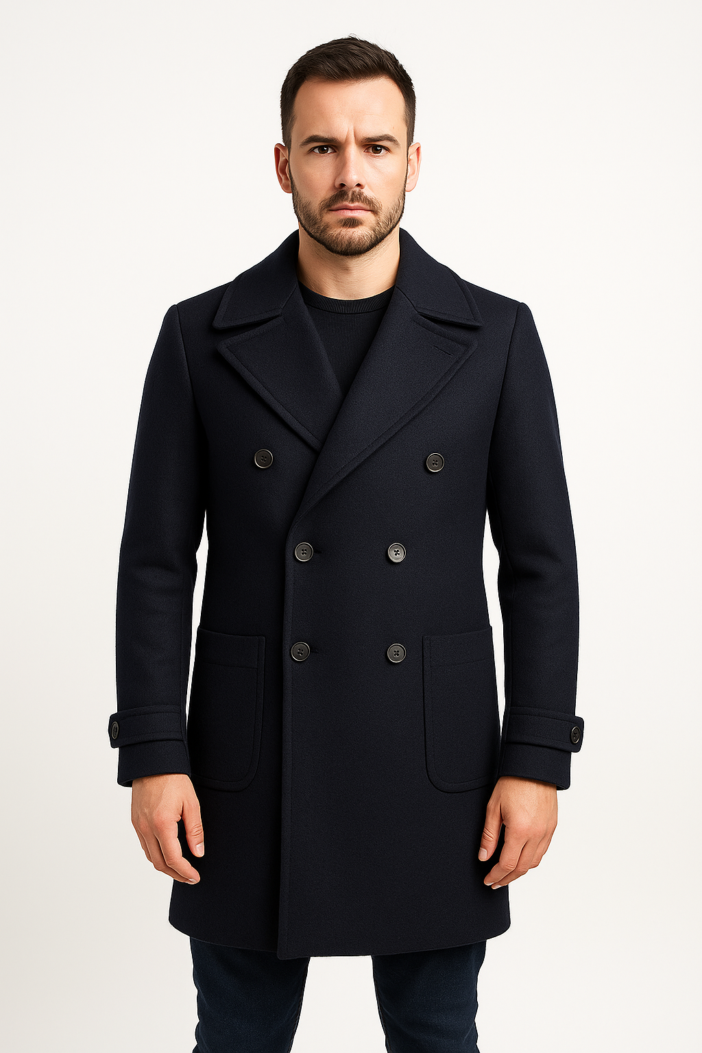 OVER D Cappotto con martingala