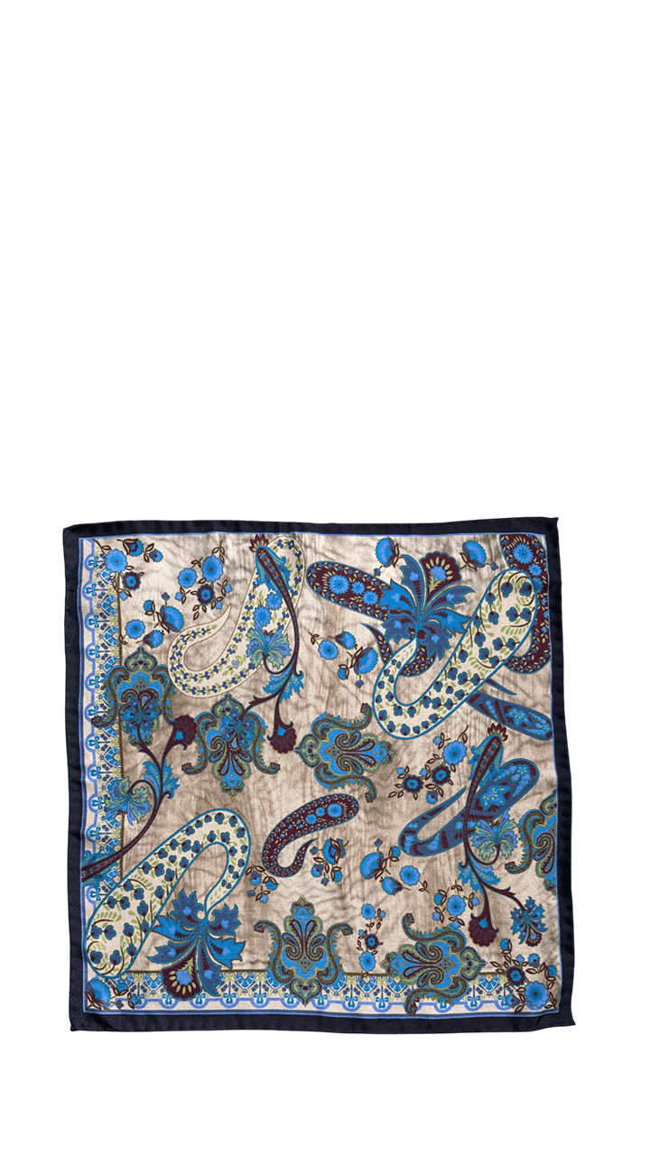 Giglio Milano Pochette stampata in seta