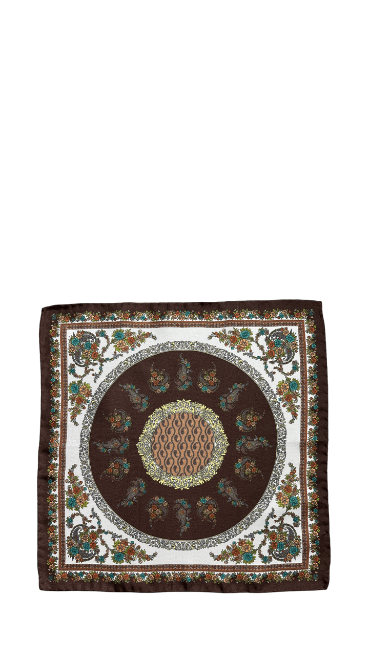 Giglio Milano Pochette stampata in seta
