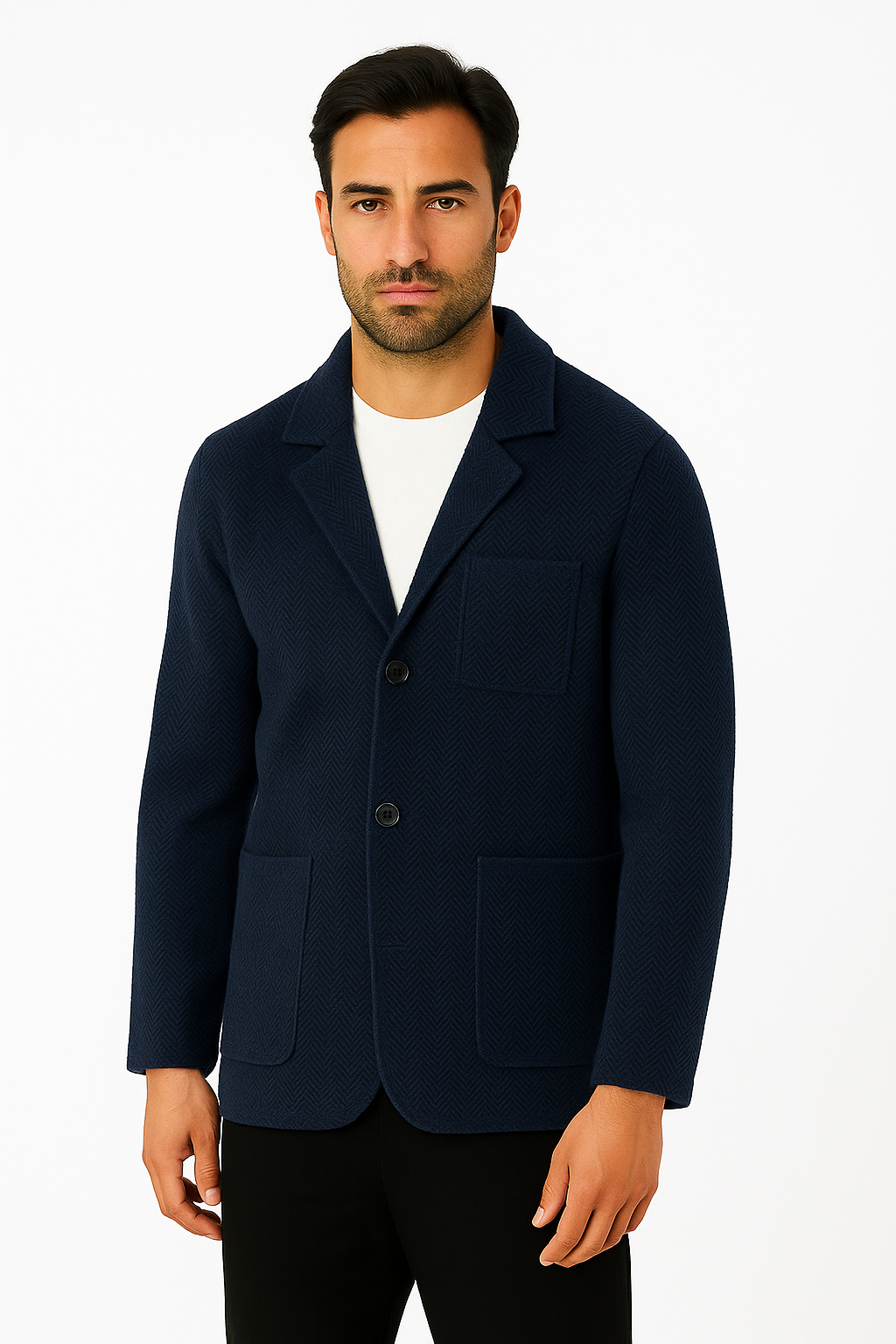 Tramapulia giacca monopetto spigata