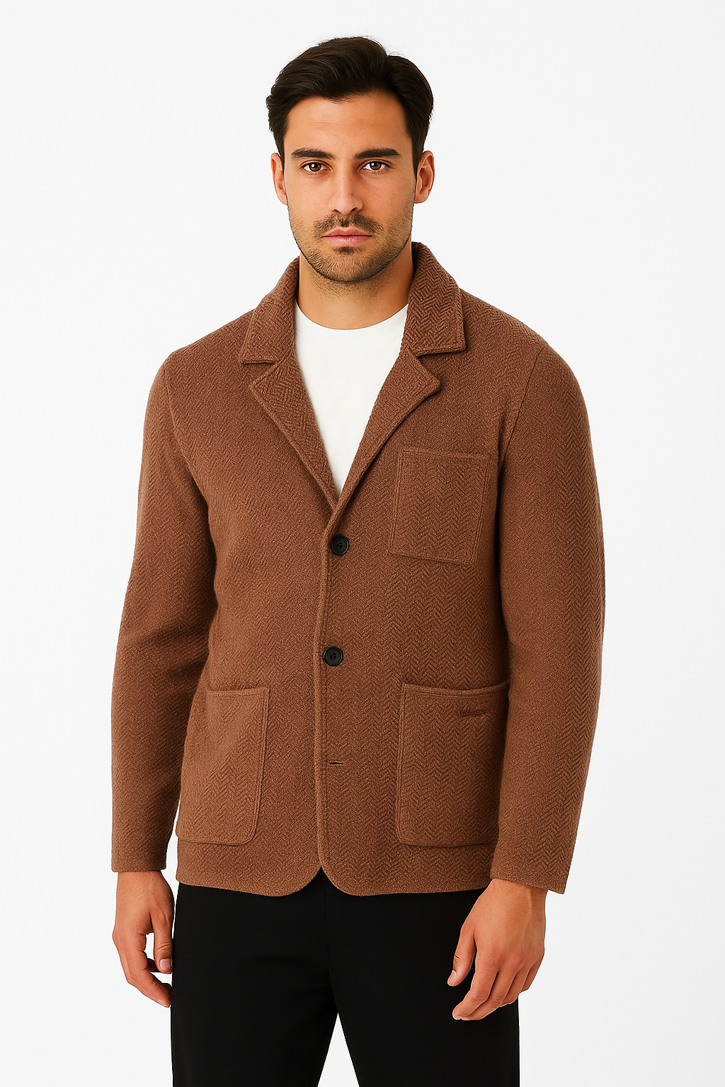 Tramapulia giacca monopetto spigata