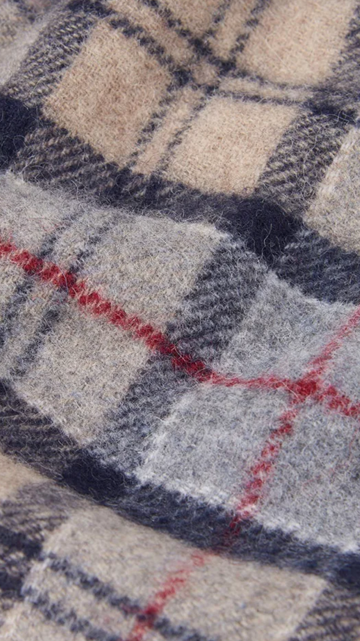 Barbour Wool Cashmere Tartan Scarf